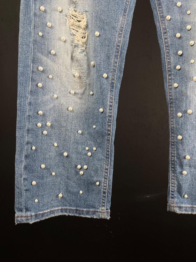 GINEBRA Pantalon Jean Celeste Talle 3