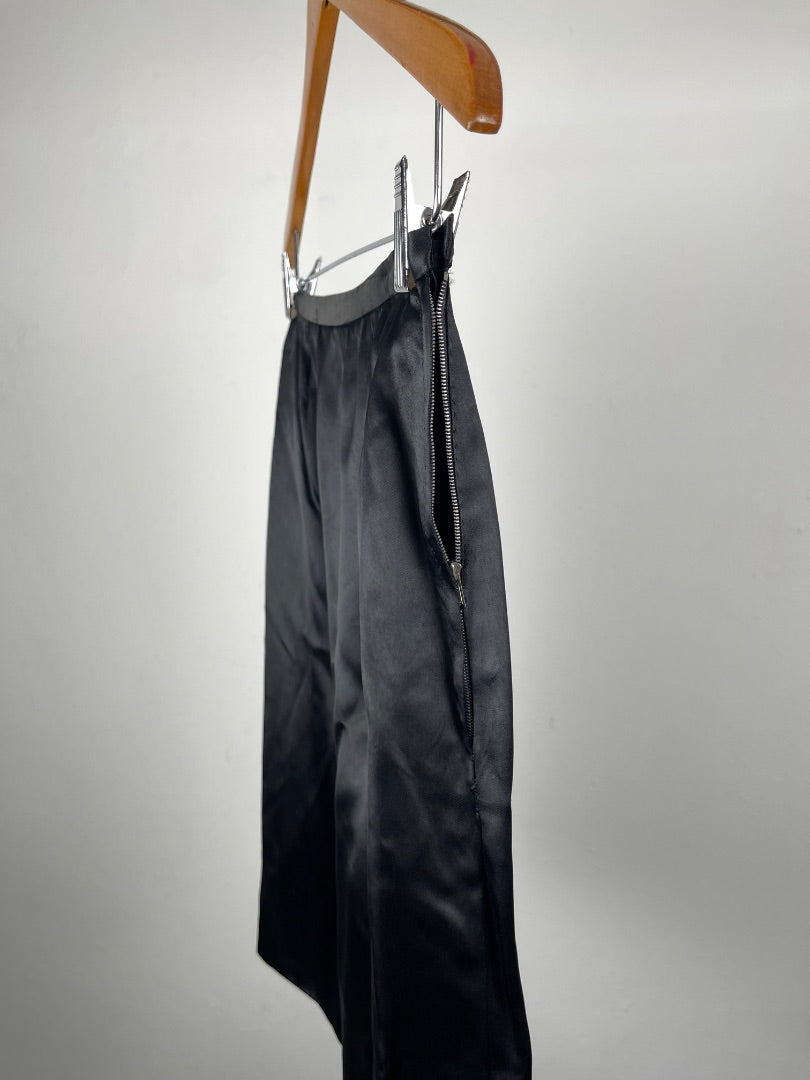 SIN MARCA Pollera Media Pierna Negro Talle 38
