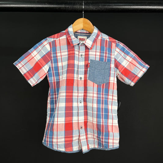 LEVIS  Camisa Manga Corta  Varios Cuadros  Talle 4