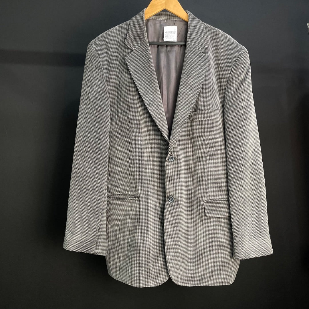 SIN MARCA Saco Gris Talle L