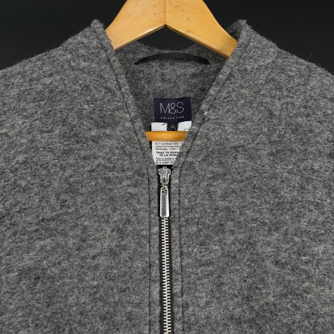MARKS & SPENCER Tapado Gris Talle 10
