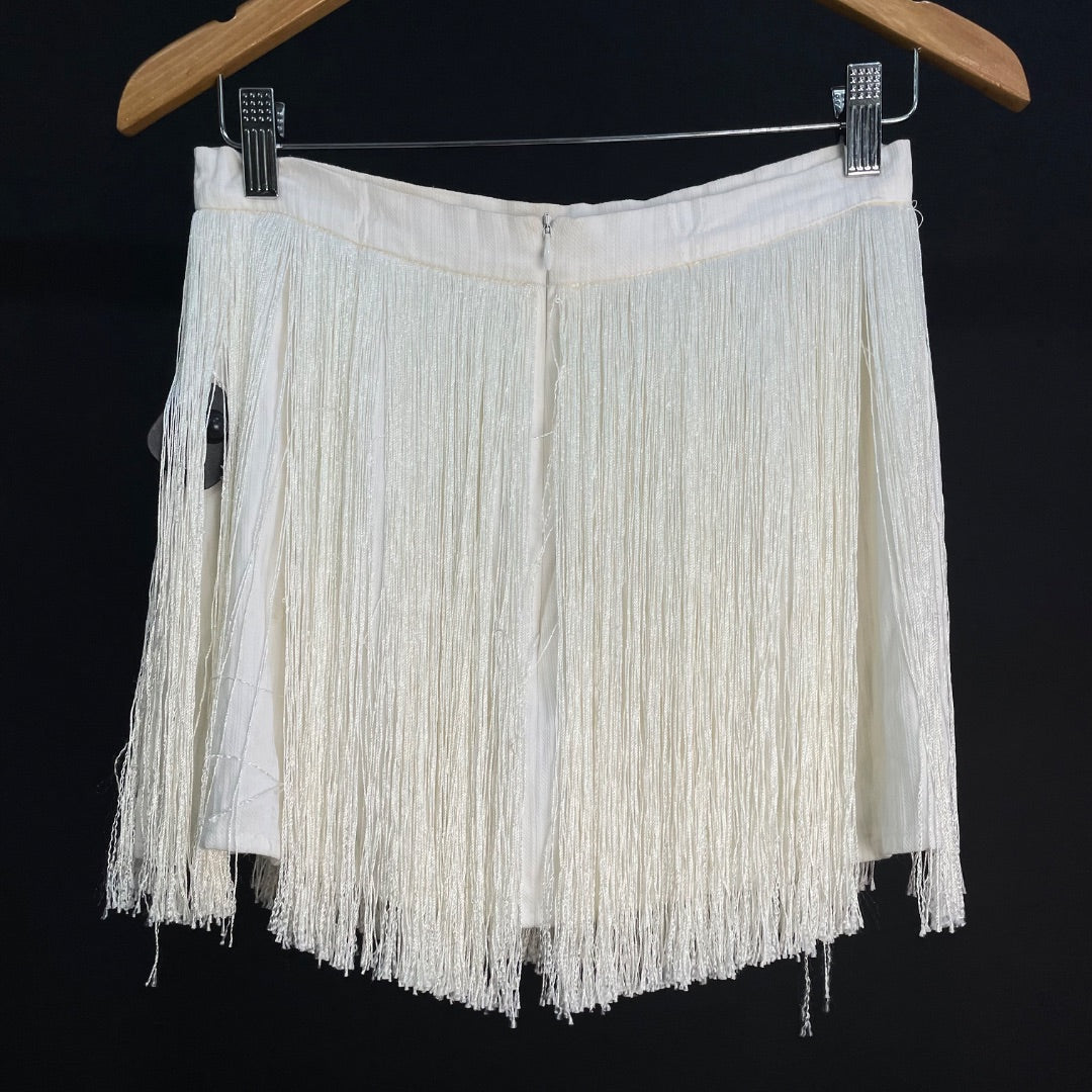SIN MARCA Pollera Mini Blanco Talle S