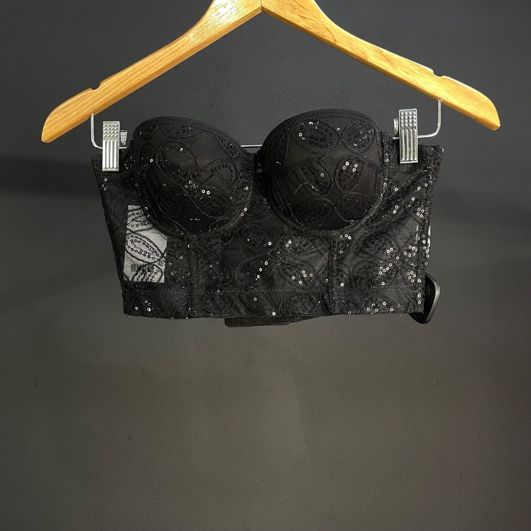 SIN MARCA Corset Negro Talle S