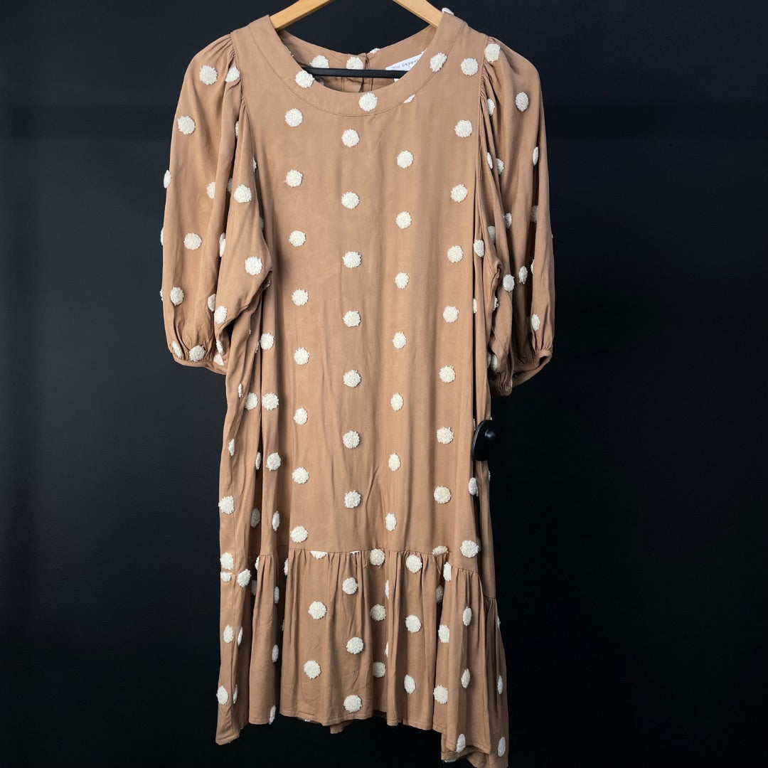 BLU PEPPER Vestido Manga 3/4 Varios Lunares Talle S
