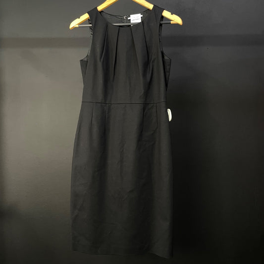 TAHARI Vestido Sin Manga Negro Talle S