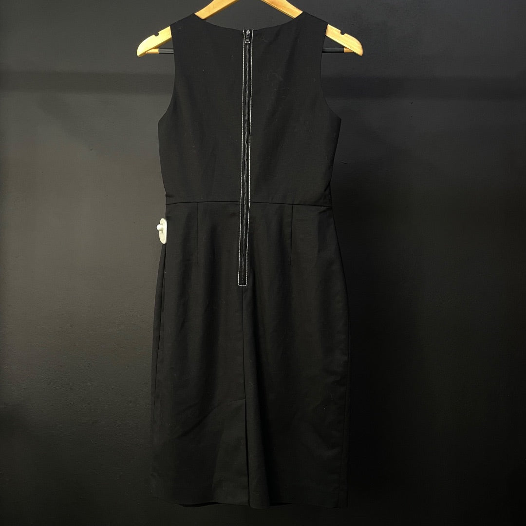TAHARI Vestido Sin Manga Negro Talle S