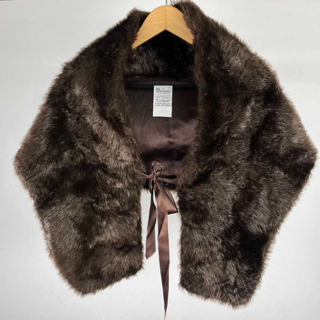 SIN MARCA Estola Marron Talle Unico
