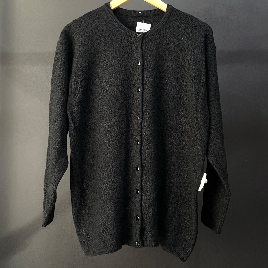 SIN MARCA Sweater Abierto Negro Talle L