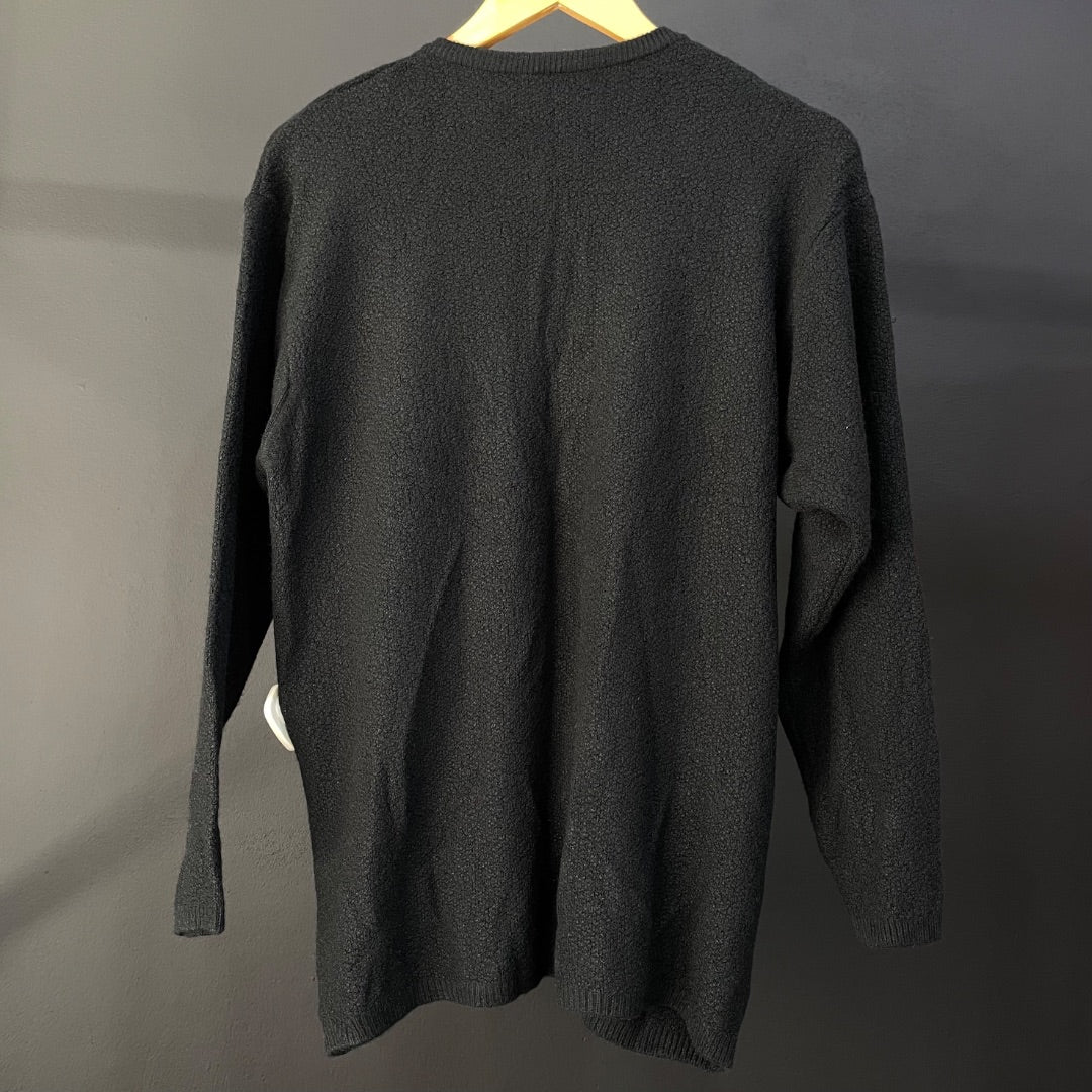SIN MARCA Sweater Abierto Negro Talle L