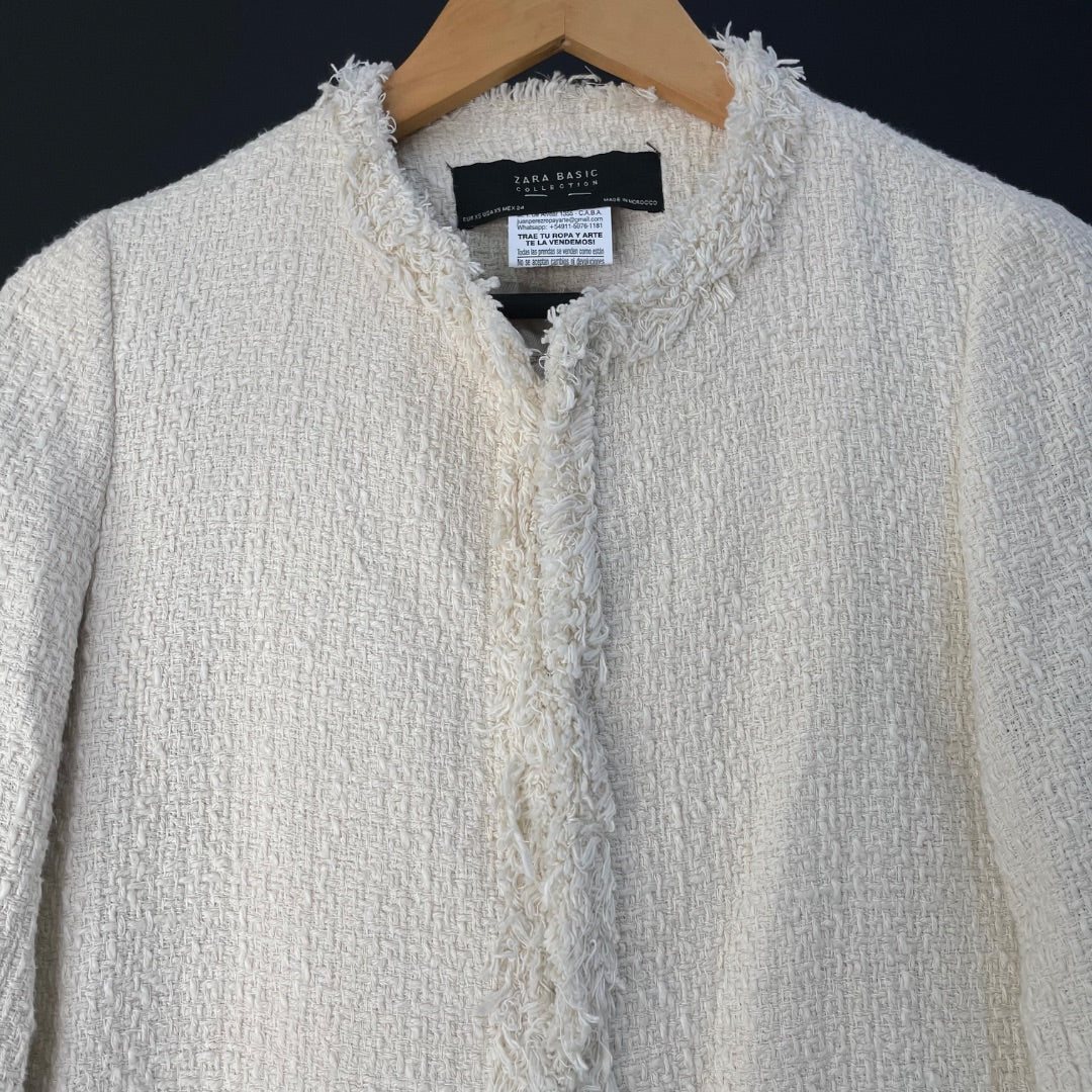 ZARA Saco Beige Talle M
