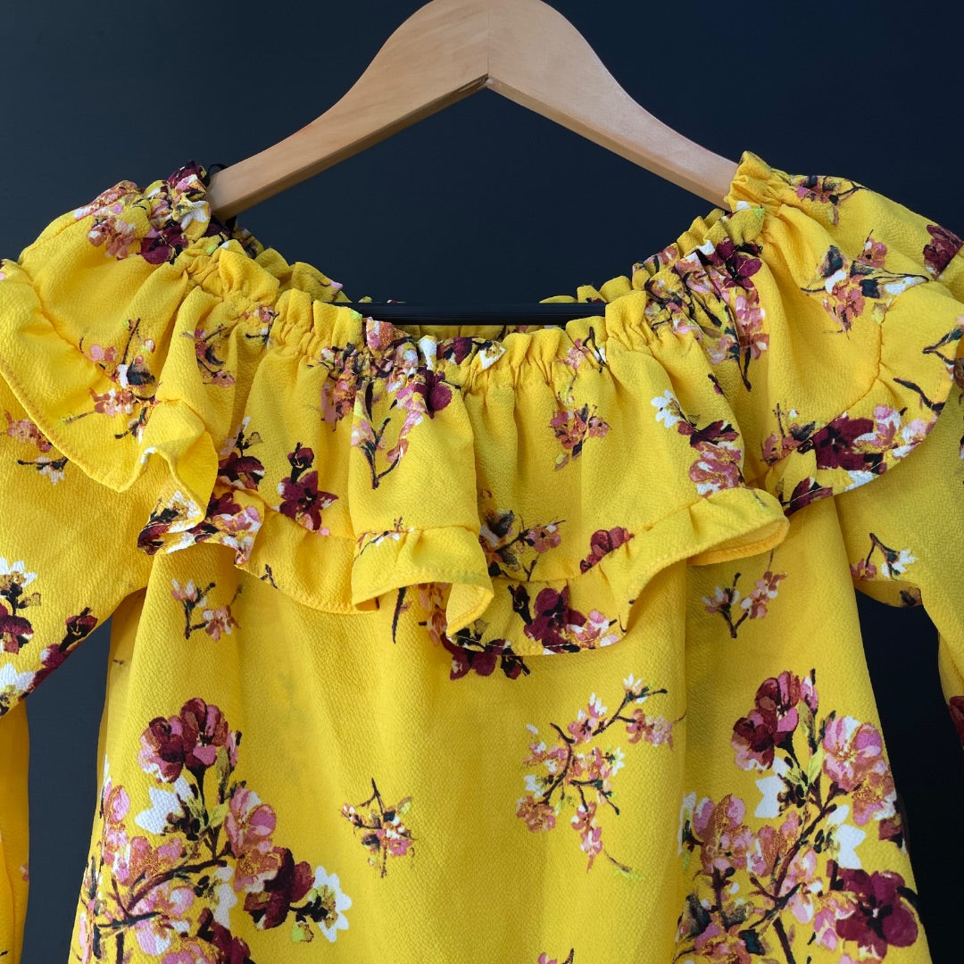 H&M Blusa Manga 3/4 Varios Floral Talle 36