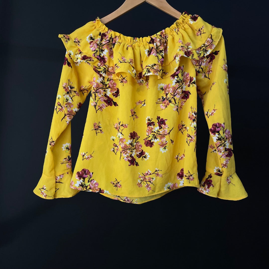 H&M Blusa Manga 3/4 Varios Floral Talle 36