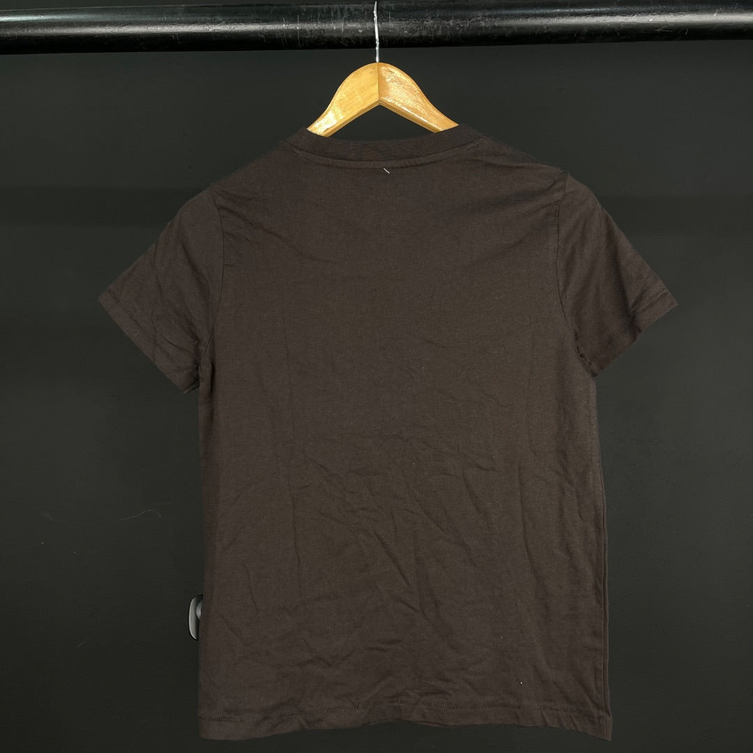 SIN MARCA Remera Marron Talle XS