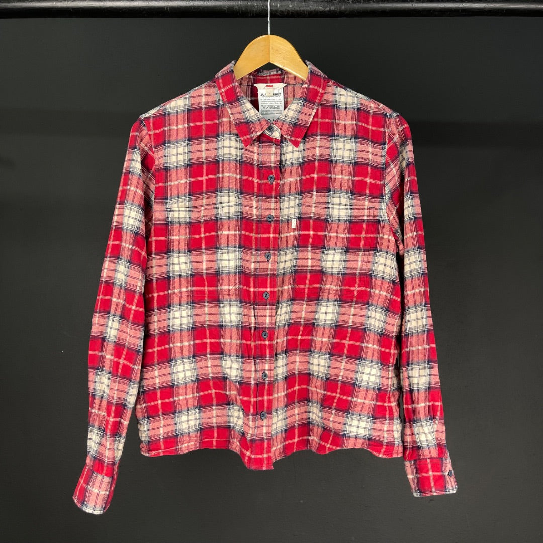 LEVIS  Camisa Manga Larga  Varios Escoces Rojos  Talle L
