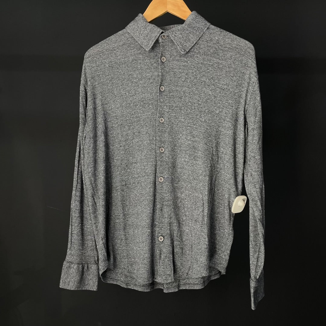 ZARA Camisa Manga Larga Gris Talle L