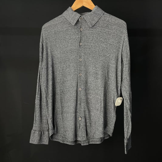 ZARA Camisa Manga Larga Gris Talle L