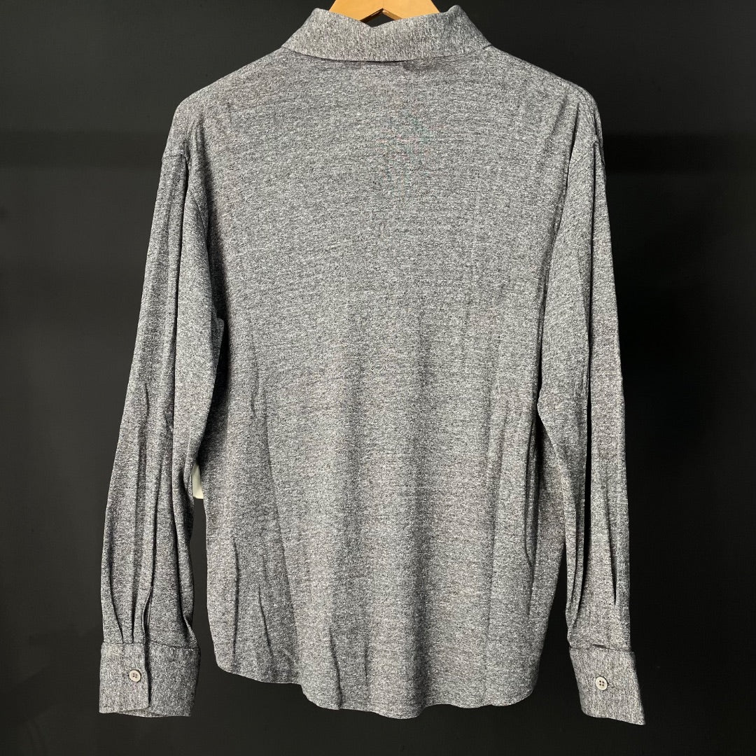 ZARA Camisa Manga Larga Gris Talle L