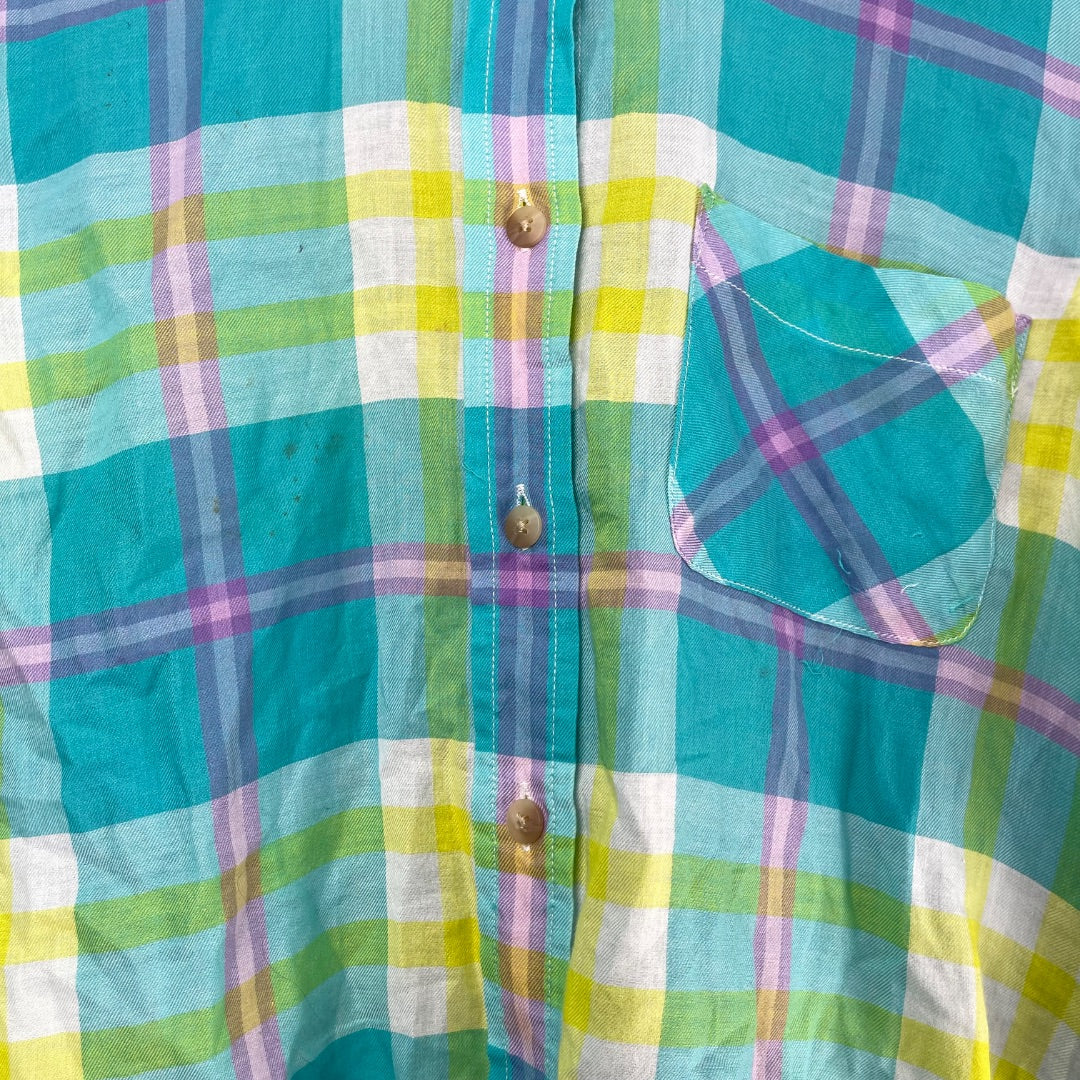 AMERICAN EAGLE  Camisa Manga Larga  Color Varios  Escoces  Talle S
