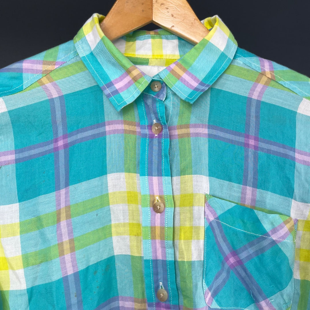 AMERICAN EAGLE  Camisa Manga Larga  Color Varios  Escoces  Talle S