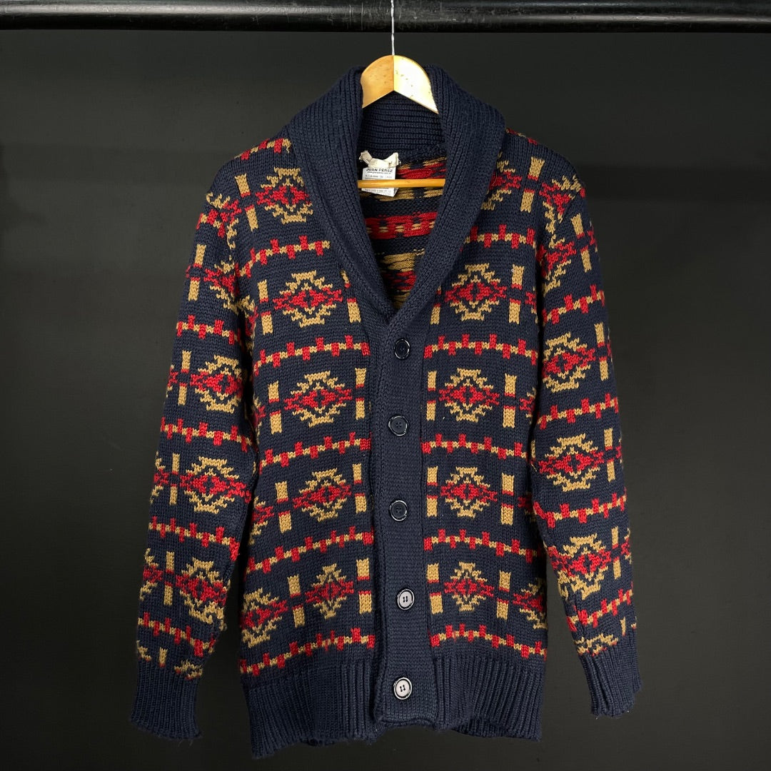 BENSIMON  Sweater Abierto  Azul  Talle L