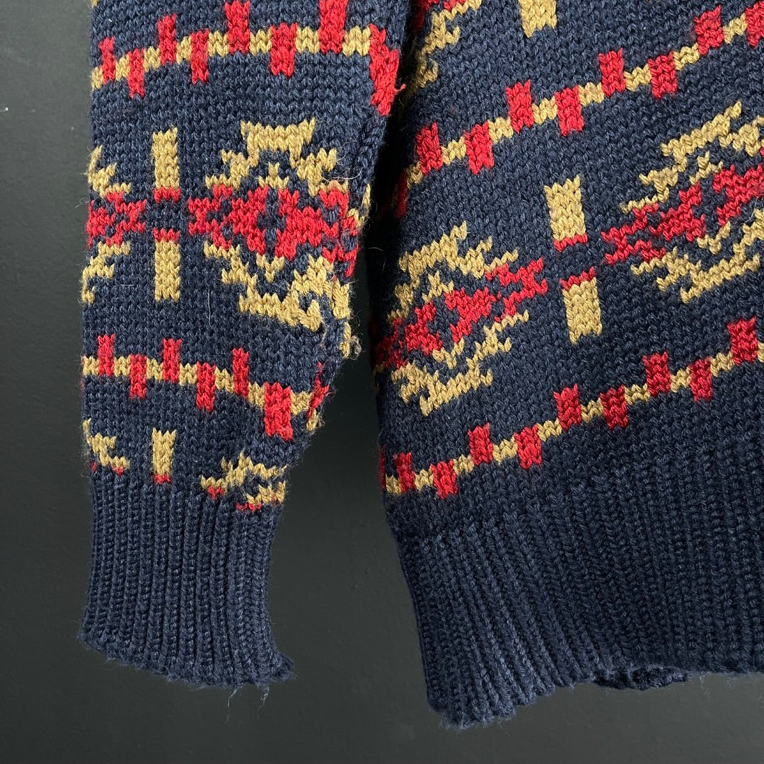 BENSIMON  Sweater Abierto  Azul  Talle L