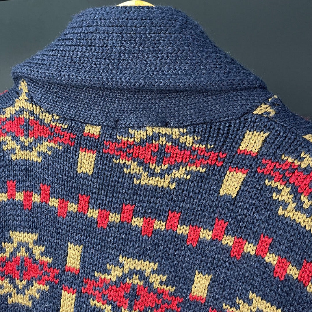 BENSIMON  Sweater Abierto  Azul  Talle L
