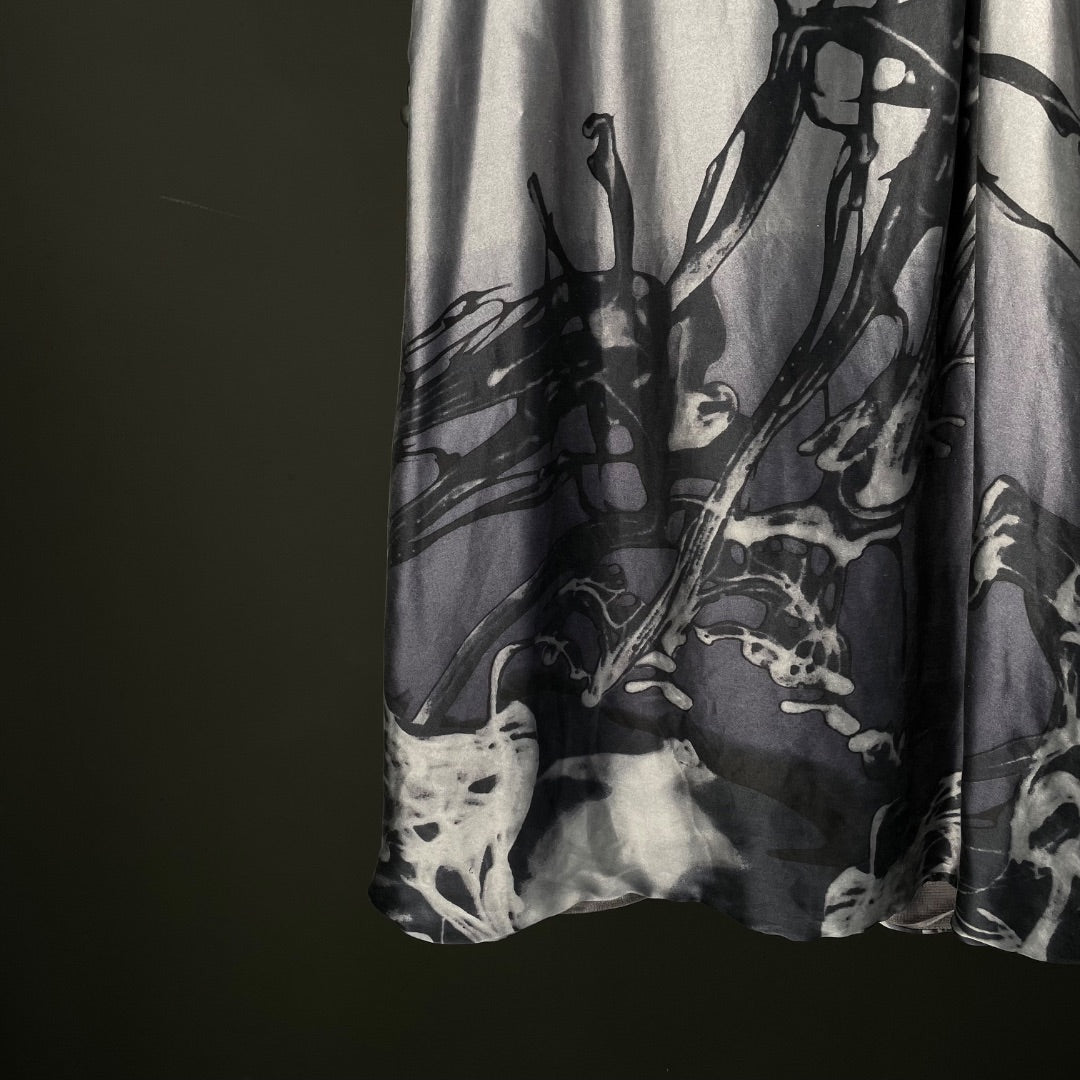 PHILOSOPHY BLUES ORIGINAL Vestido Manga Corta Gris Talle 42