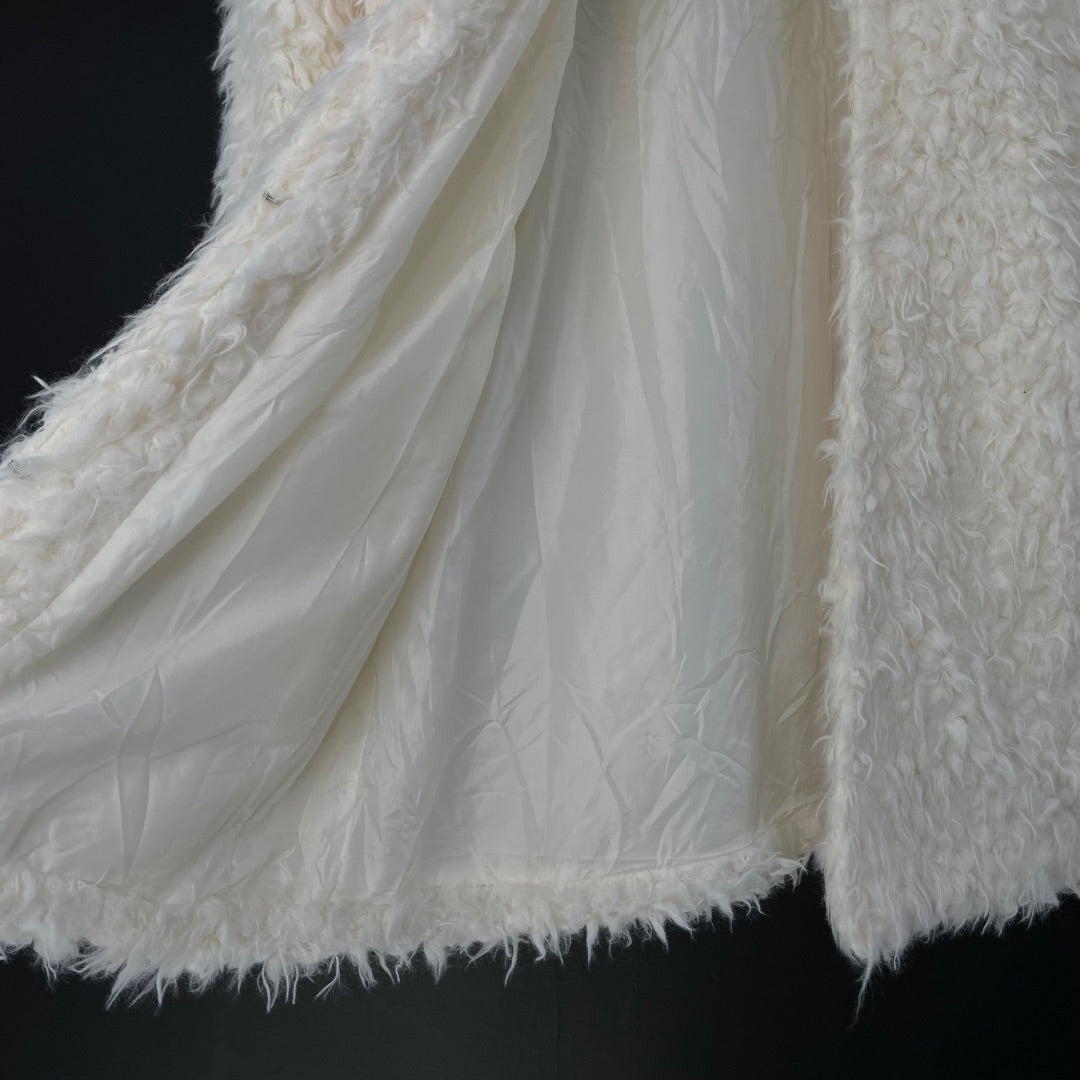 SIN MARCA Saco Blanco Talle M