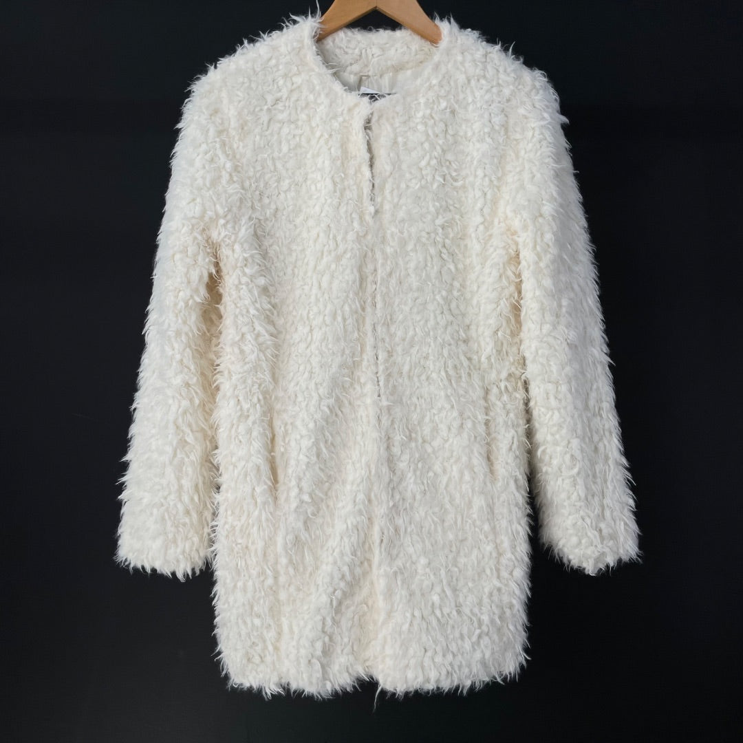 SIN MARCA Saco Blanco Talle M