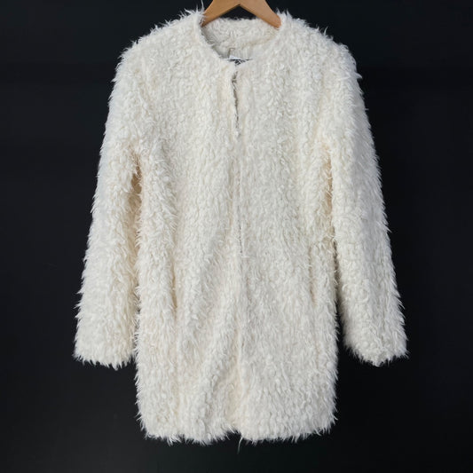 SIN MARCA Saco Blanco Talle M