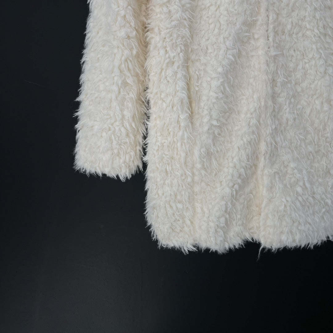 SIN MARCA Saco Blanco Talle M