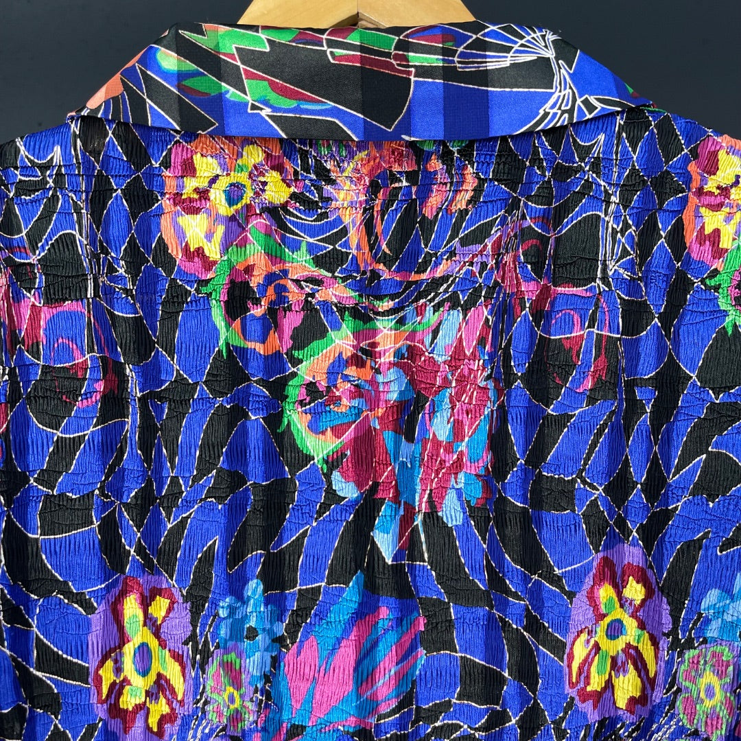 ALBERTO MAKALI Blusa Manga Larga Varios  Estampado Talle M