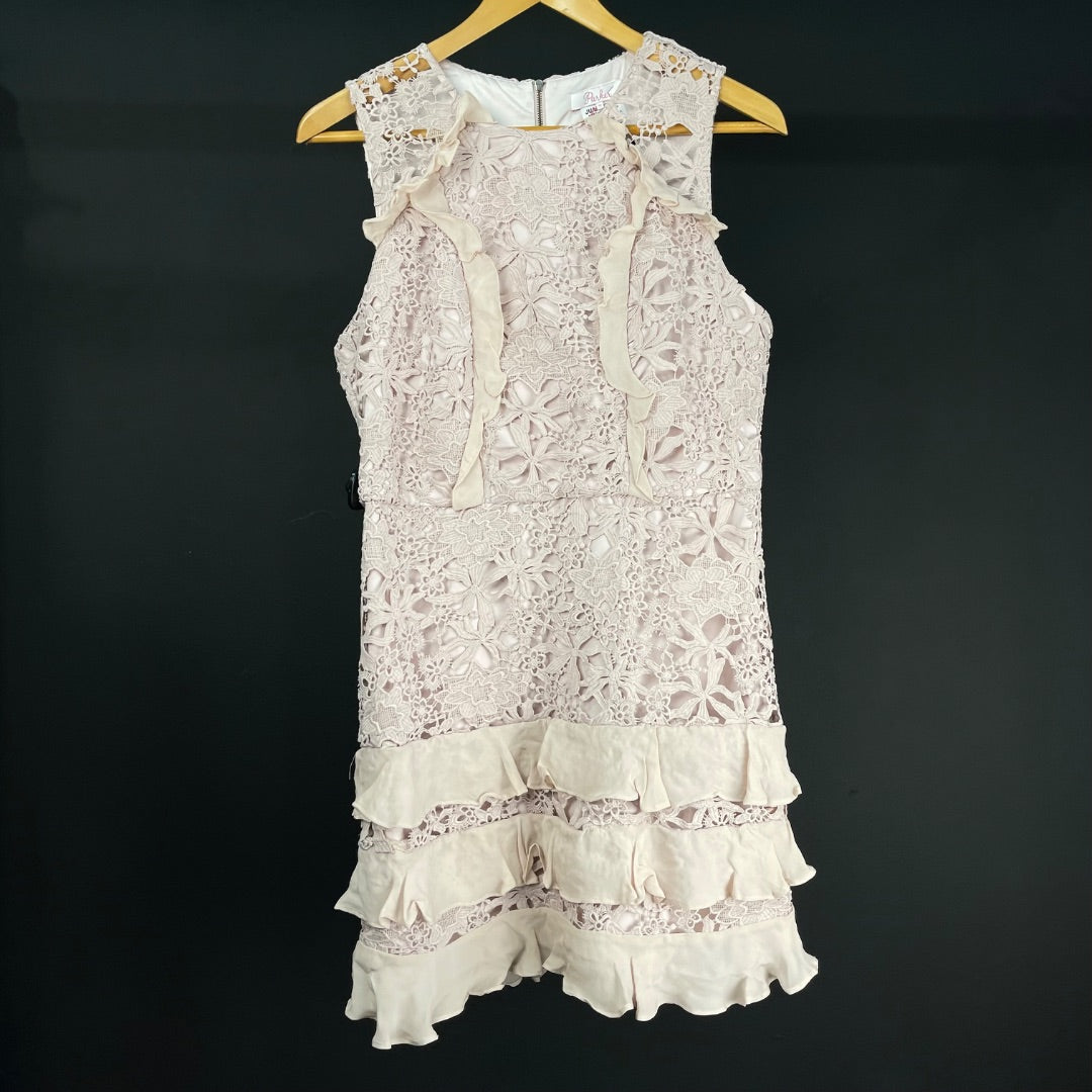 PARKER Vestido Sin Manga Rosa Viejo Talle 10