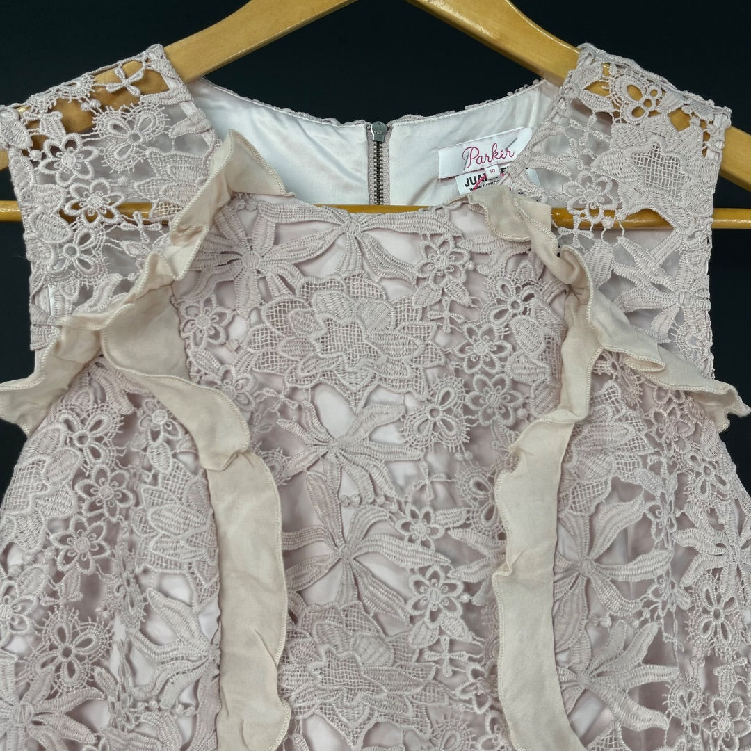 PARKER Vestido Sin Manga Rosa Viejo Talle 10