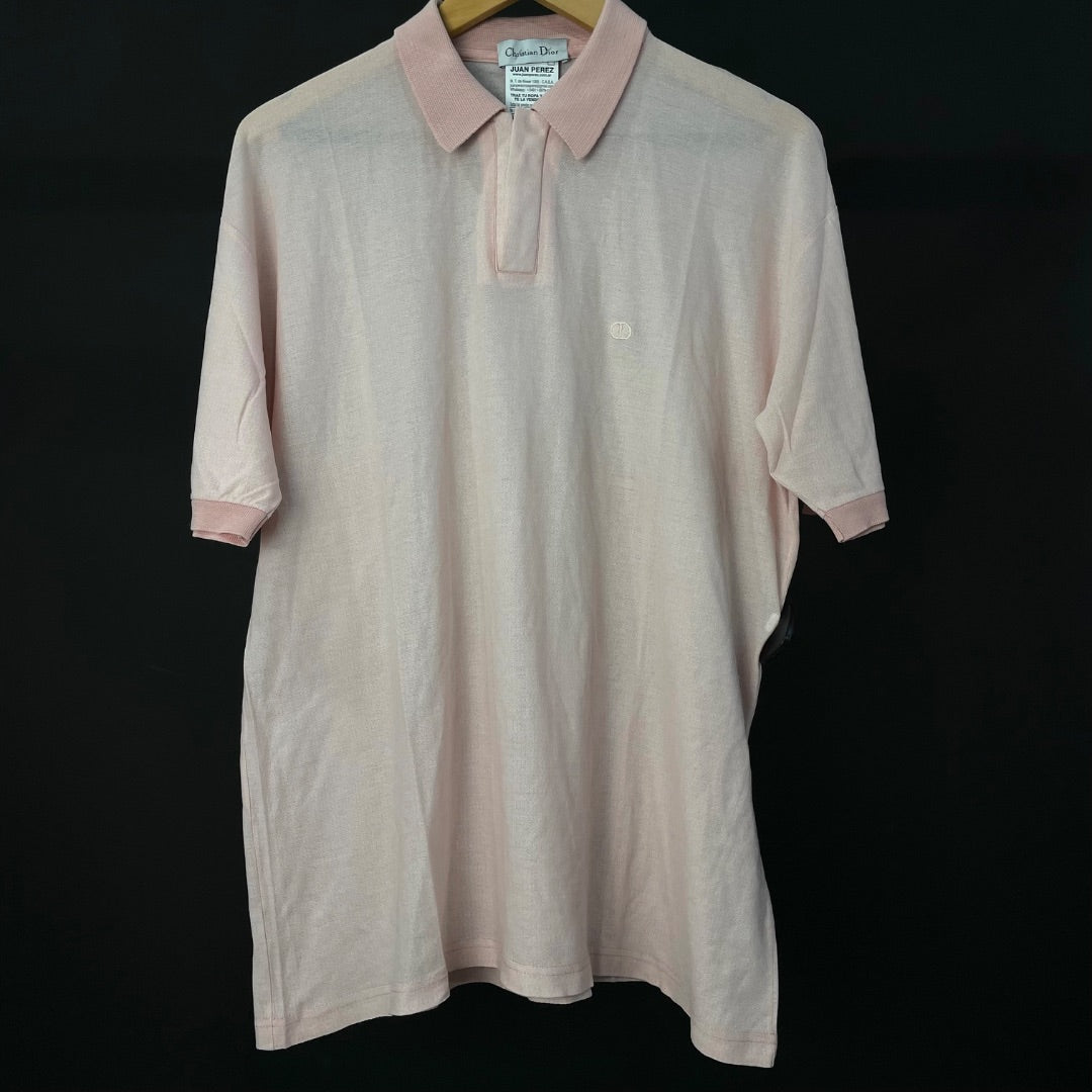 DIOR IND.ARG. Remera Manga Corta Rosa Talle M