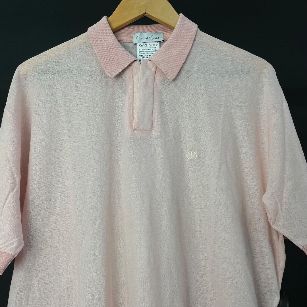 DIOR IND.ARG. Remera Manga Corta Rosa Talle M
