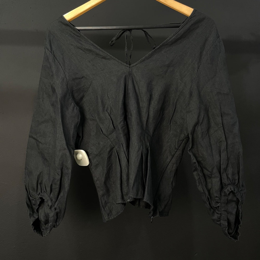 CARMELA ACHAVAL Blusa Negro Talle 1