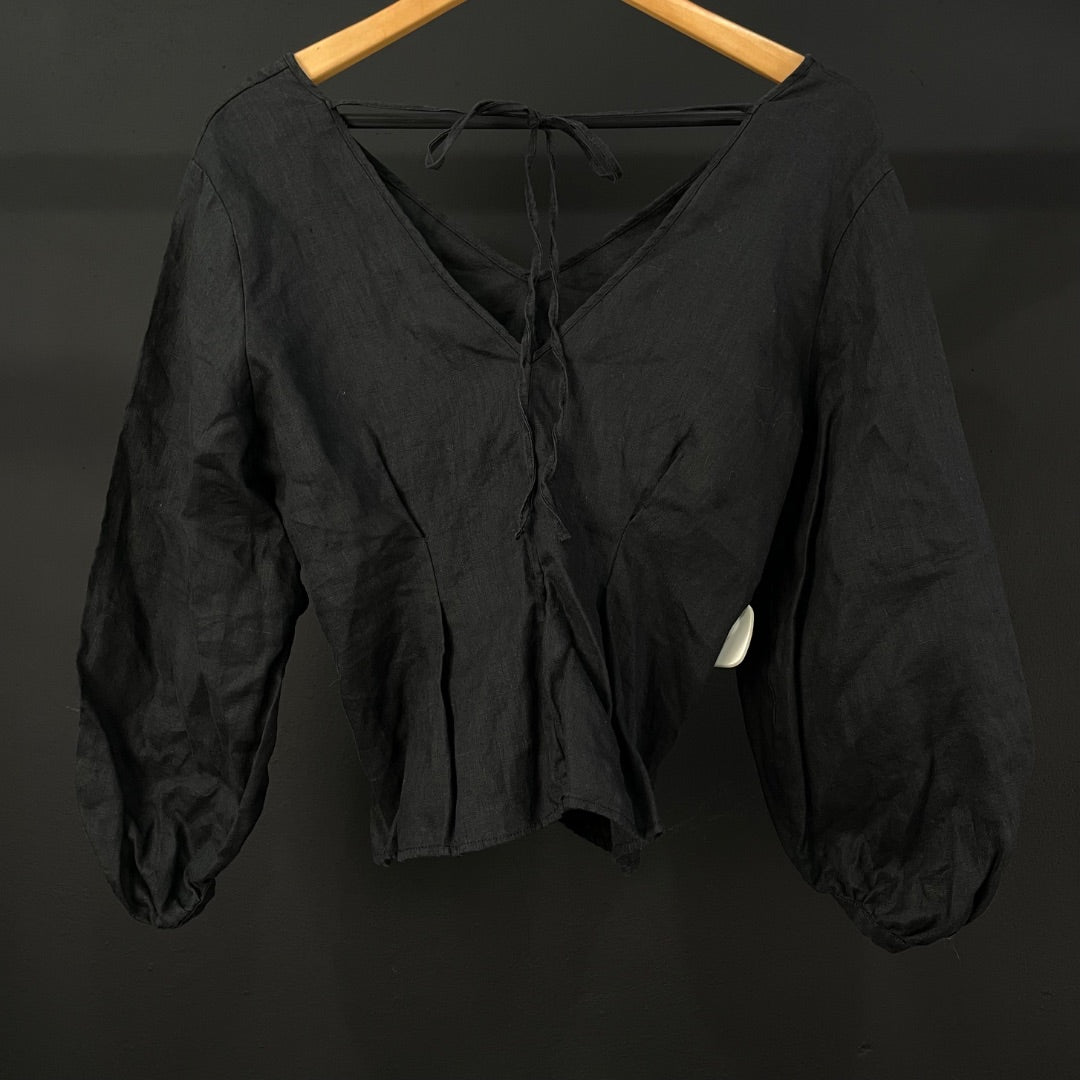CARMELA ACHAVAL Blusa Negro Talle 1