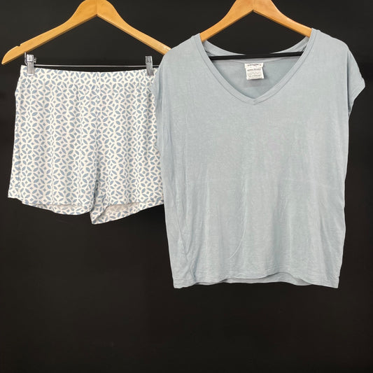 SIN MARCA Pijama X2 Celeste Talle S