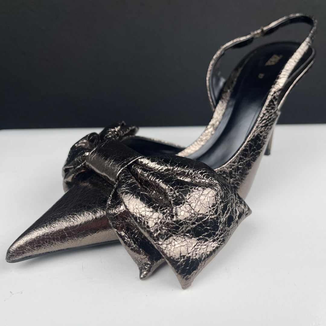 ZARA Zapatos Peltre Talle 37