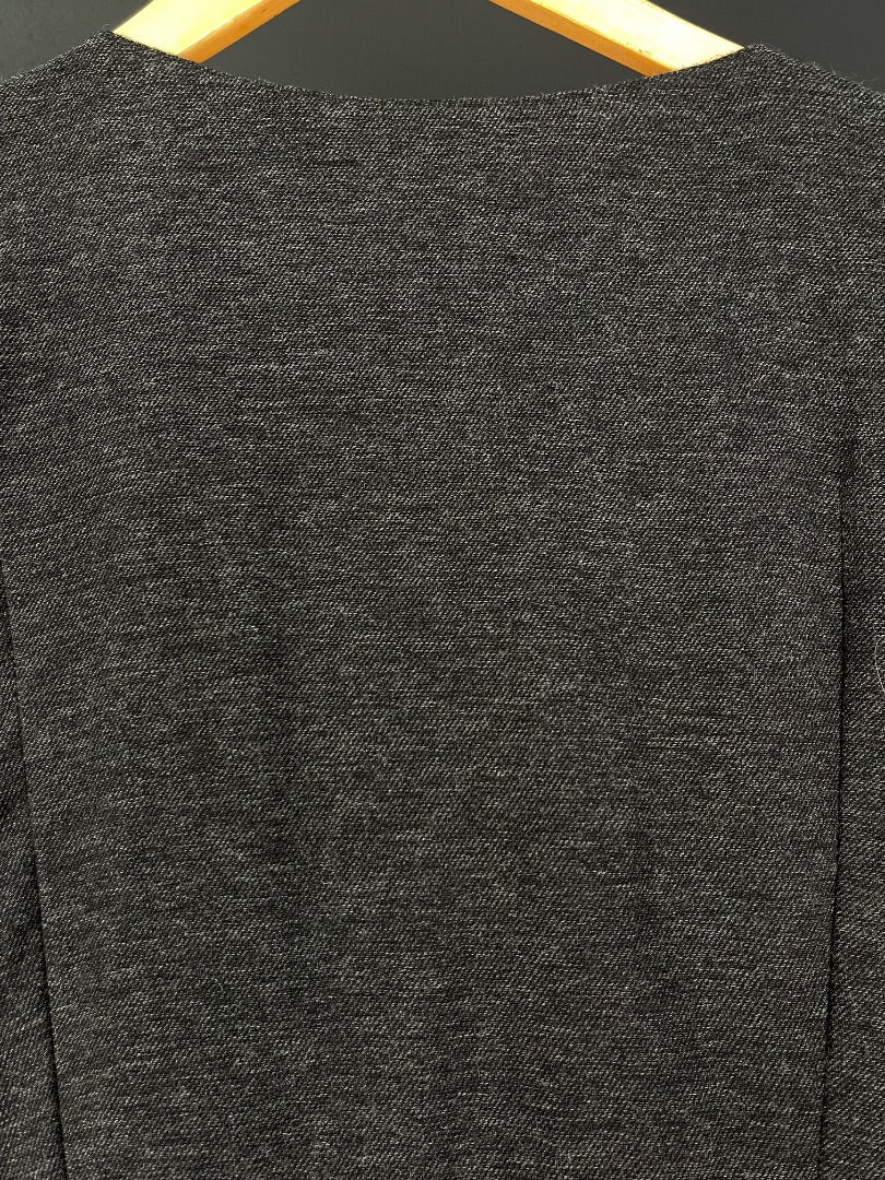 CACHAREL Vestido Manga 3/4 Gris Talle S