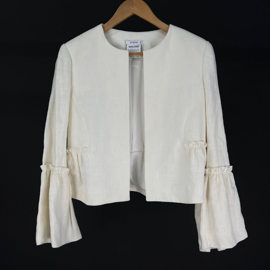 MANGO Saco Beige Talle M