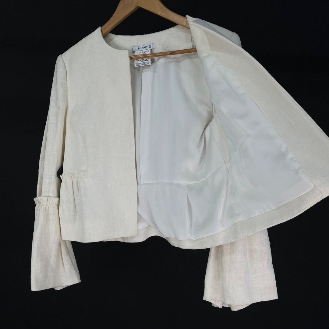 MANGO Saco Beige Talle M