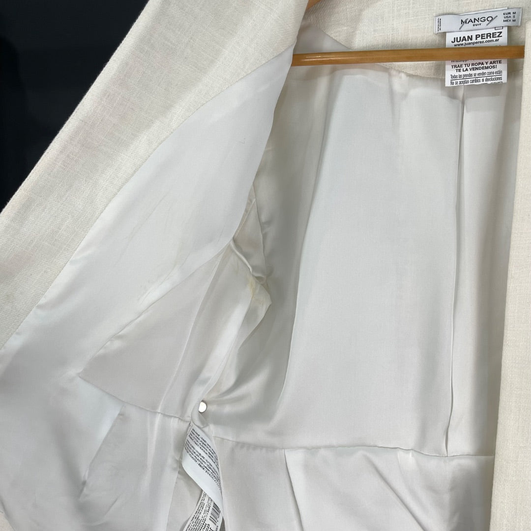 MANGO Saco Beige Talle M