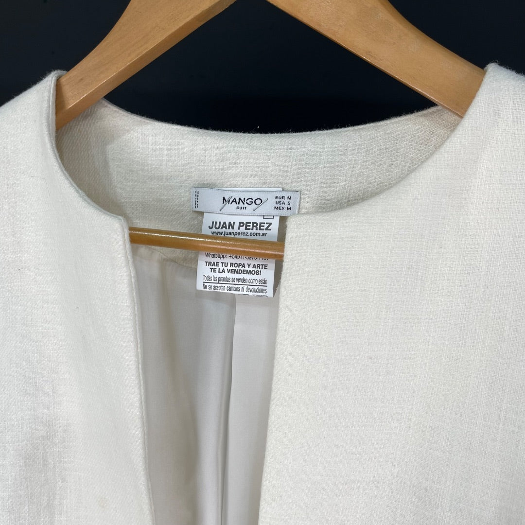 MANGO Saco Beige Talle M