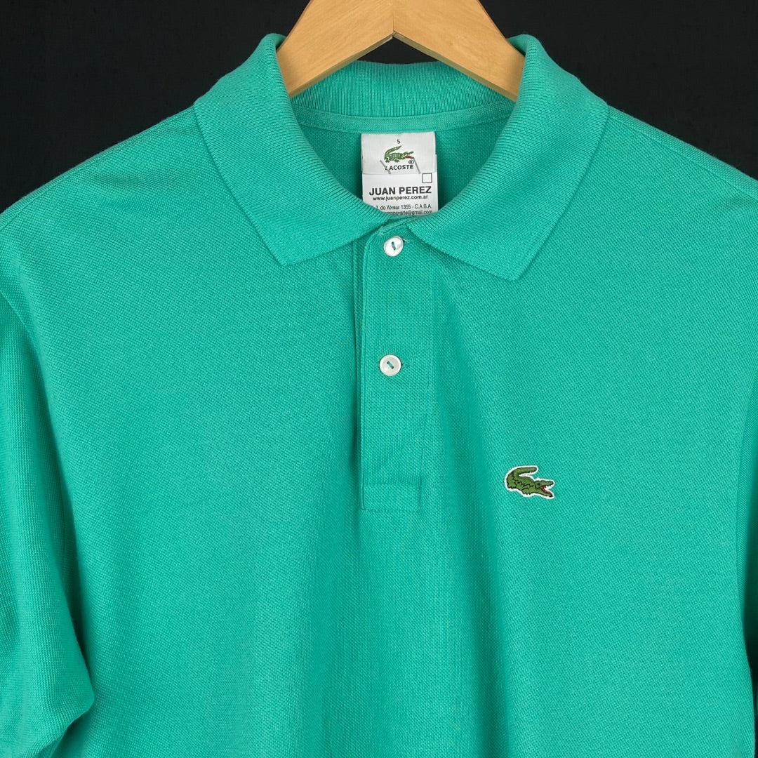 LACOSTE Remera Verde Talle 5
