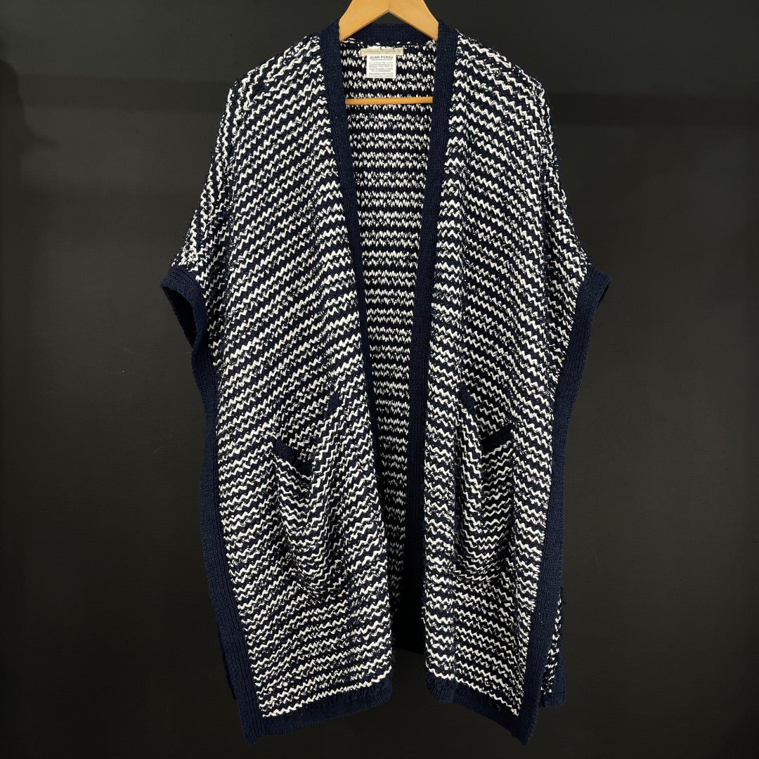 PURIFICACION GARCIA Sweater Abierto Varios Rayado Talle S