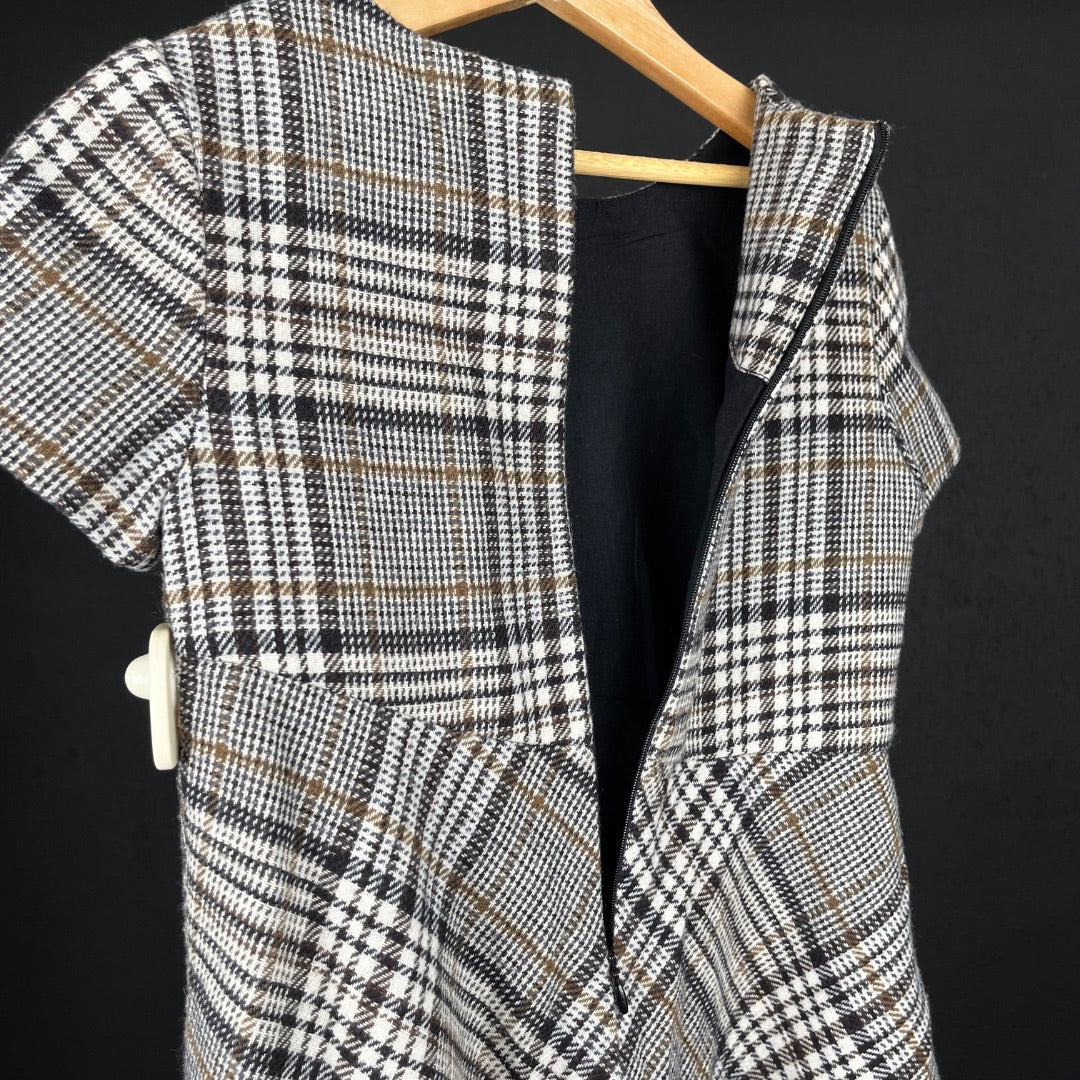 ZARA Vestido Varios  Cuadrille Talle 9