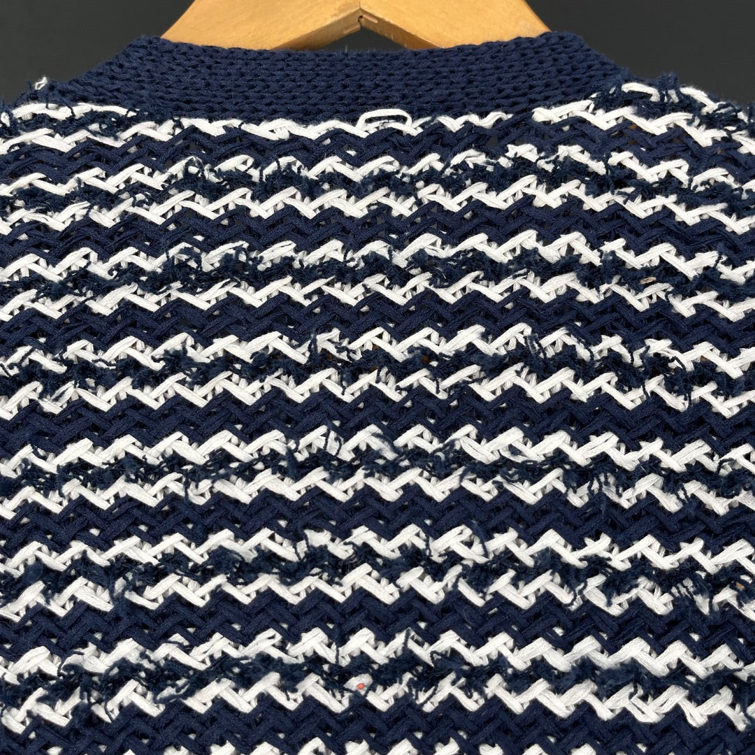 PURIFICACION GARCIA Sweater Abierto Varios Rayado Talle S