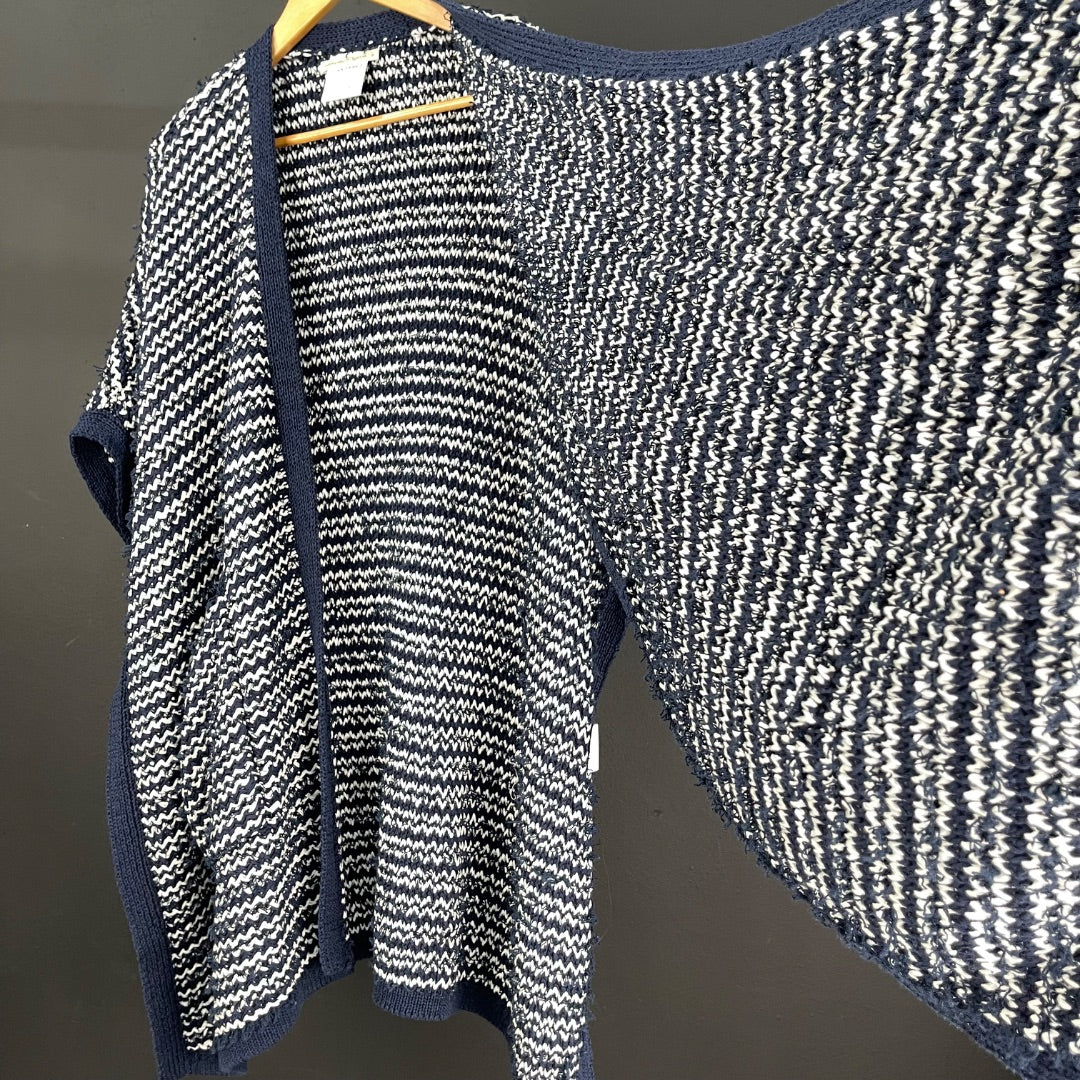 PURIFICACION GARCIA Sweater Abierto Varios Rayado Talle S